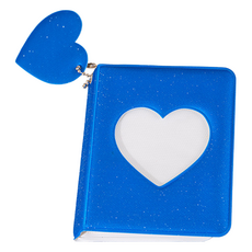 微笑亮片多彩小卡收納冊 8.5 x 10.5 cm, 海軍藍, 16張