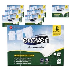 Ecoben 片狀洗衣精, 8個, 20入