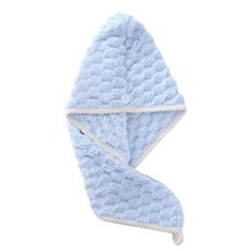 올웨일리 터번 헤어 타월 25 x 65 cm TSP1700, 블루, 1개