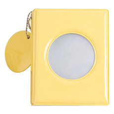 미소로운 컬러풀 폴라로이드 포토카드 보관앨범 라운드 8.5 x 11 cm, 라운드 옐로우, 16매