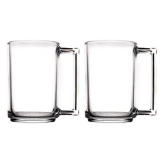 프렌치마르스 심플 베이직 홈카페 유리컵 330ml CM119, 투명, 2개