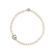 빈티지헐리우드 여성용 펄 앤 비즈 하트 목걸이 VH2313NE006B