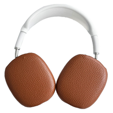 쿠미핸즈 가죽 에어팟 맥스 호환 커버 양쪽세트, 브라운, 1세트