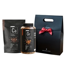 GRANOLOGY 招牌格蘭諾拉麥片 440g+可可麥片 150g+The Black手提盒組, 1組