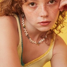 빈티지헐리우드 여성용 블루베리 가든 펄 목걸이 VH2236NE011M