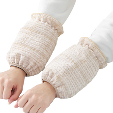 Miso-roun 讀書室 辦公室 袖子防污袖套 type3 4入, 米色