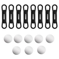 MaDaKkuMi 矽膠磁吸筆架玄關鑰匙架 + 磁鐵貼紙組, 8套, 黑色(筆架)