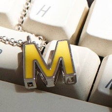 빈티지헐리우드 여성용 컬러풀 이니셜 목걸이 VH2236NE004M