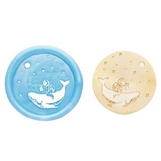 Fancy Flow 鯨魚系列封蠟印章頭, G, 1個