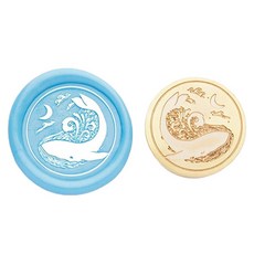 Fancy Flow 鯨魚系列封蠟印章頭, I, 1個