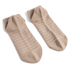 LITOO 氣墊恢復運動短襪, 膚色, 1套