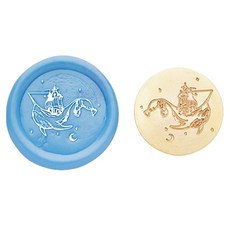 Fancy Flow 鯨魚系列封蠟印章頭, D, 1個