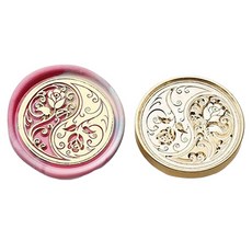 Fancy Flow 神秘印章封蠟章頭, 玫瑰, 1個