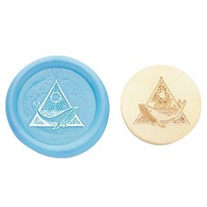 Fancy Flow 鯨魚系列封蠟印章頭, E, 1個