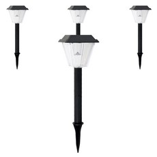 MIREU 太陽能庭園燈 4入, 黃色