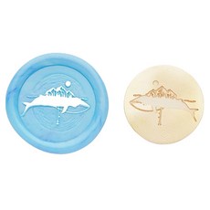 Fancy Flow 鯨魚系列封蠟印章頭, C, 1個