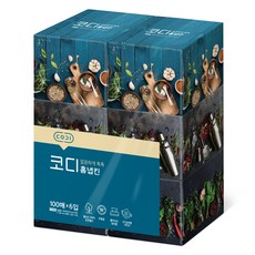 코디 홈냅킨 천연펄프 각티슈 2겹, 100매, 6개