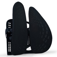 URBAN CAR 人體工學護腰靠墊, 黑色, 1個