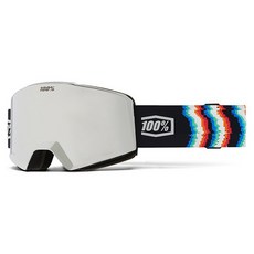 100% NORG Static HiPER Mirror w Bonus HiPER Blue ML Mirror 雪鏡, Silver, 1個