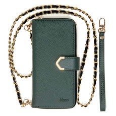 SMC 斜背Shavre錢包日誌手機殼 + 手腕帶 + 長背帶組