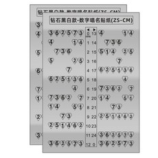 Toppia 多種吉他音階貼紙 ZS-CM, 2個