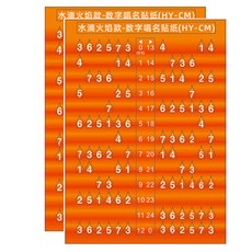 탑피아 다양한 기타 음계 스티커 HY-YM, 2개