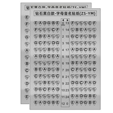 Toppia 各式吉他音階貼紙 ZS-YM, 2個