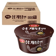 하림 삼계탕면 컵 107g, 12개