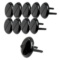 원스탑 멀티탭 콘센트 안전커버, 10개, 블랙