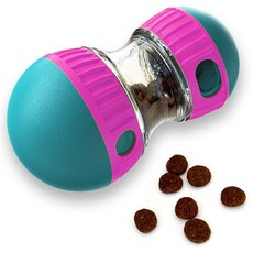 Paw Town 寵物狗貓零食飼料球 嗅聞球 花生造型玩具, 粉色混合, 1個