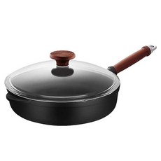 COOKER KING 炊大皇 電磁爐用等離子炒鍋 + 玻璃鍋蓋組, 1套, 28cm