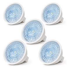 Gunsik BlingGS轉換器外接式LED鹵素燈泡 5W MR16, 5個, 晝光色