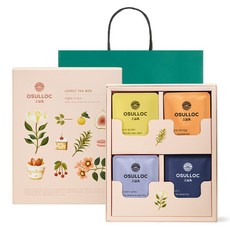 오설록 러블리 티 박스 선물세트, 얼그레이 3p + 제주영귤 3p + 블랙티 3p + 달빛걷기 3p, 1세트