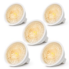 BlingGS 外接轉換器型 LED 鹵素燈泡 5W MR16, 5個, 燈泡色