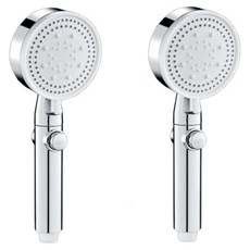 OCORO強力水壓六段模式蓮蓬頭, 銀色, 2個