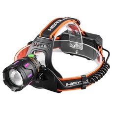 나이트큐브 충전식 등산 안전모 헤드랜턴 NH11, 블랙, 1개