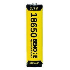 BENONE 18650 보호회로 리튬이온 배터리 충전식 건전지 3000mAh, 1개입, 1개