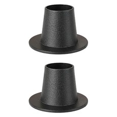 Laventia 歐式蠟燭燭光裝飾燭台 款式2 2入, 黑色