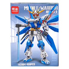 B2WING玩具豆樂樂高相容積木 K2064 藍色機器 459入, 1個, 混色