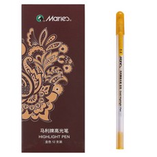 Maries 瑪達咕咪 金筆 黃金抄經用金色筆, 珠光金, 1套