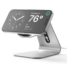 elago MagSafe 鋁合金充電支架 MS4, 銀色, 1個