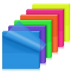 Lota 透明防水彩色便利貼 6款 x 50張 套組, 1套