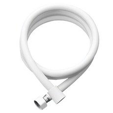 더자카 물때방지 PVC 샤워호스, 1.5m, 화이트