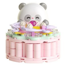 JAKi 佳奇 熊貓蛋糕相容積木, MK015, 1個