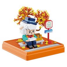 PZX 拼之星積木 奈米積木 讀書羊 9943-11pzx, 1個, 混色