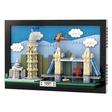 WANGE 萬格 世界城市之旅 英國倫敦 L牌相容積木, 4926wg, 1個