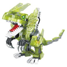 ZHEGAO LIN07 미니블럭 공룡로봇 딜로포 662005-2LI, 1개, 혼합색상