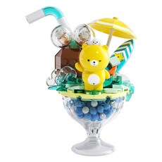 자키 곰 코코넛 파르페 호환블럭, 1개, JK6207