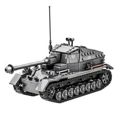 WANGE 萬格 軍事狄克馬克思自走砲 L牌相容積木, 1個, 混合色