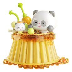 JAKi 佳奇 熊貓布丁相容積木, 1個, MK019